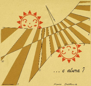 orologio solare a Argineis dopo la ricostruzione - Sant'Anna